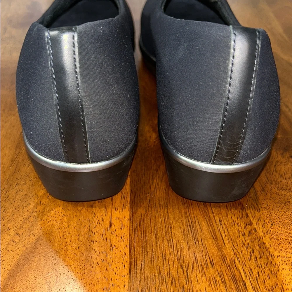 SAS Bliss Slip On comfort wedge 8.5 Women's Black Loafers
